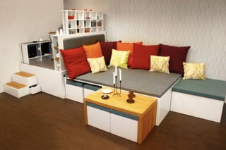 Illustration for article titled Matroshka Living Concept: 43 Square Feet of Furniture is All You Need